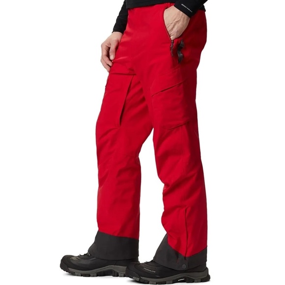 COLUMBIA HERO SKI PANTS MOUNTAIN RED MENS MEDIUM - Picture 5 of 11